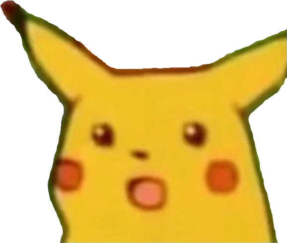 surprised pikachu